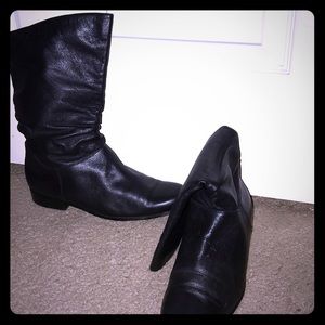 Leather boots
